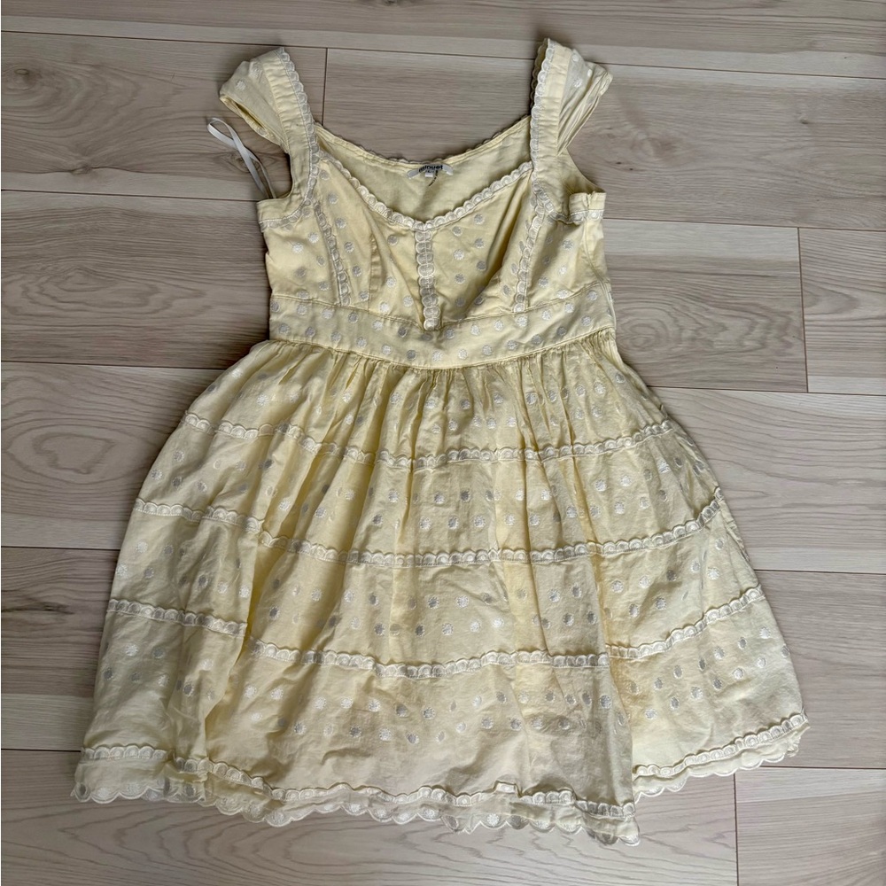 Polka dot Butter Yellow Minuet Dress